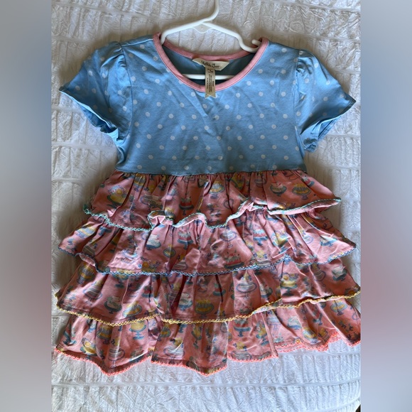 Matilda Jane Dream Chasers Piece Of Cake Tiered Top Size 4 GUC - Picture 6 of 8